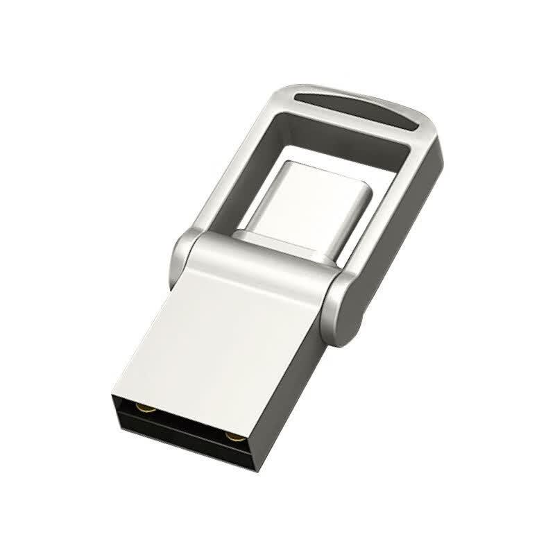 OLOEY Dual-Head USB 3.1 OTG Metal Rotating Flash Drive