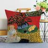 Creative Oil Painting Printed Decorative Pillowcase Bedroom Living Room Square Cushion Pillowcase