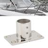 Boat Handrail Fitting Rectangle Base Silver Sturdy Rust-proof Rail for