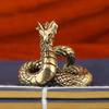 Snake Figurine Small Animal Statue Ornament Decorative Desktop Sculpture For Home Office Display Cabinet Bookshelf Coffee Table