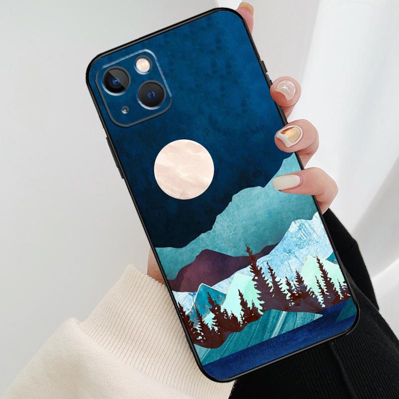 Star Lake Mountain Phone Case For iPhone 17 Pro Max 15 14 13 11 12 16 Pro Max Mini 15 16 Plus 16e 17 Air Cover