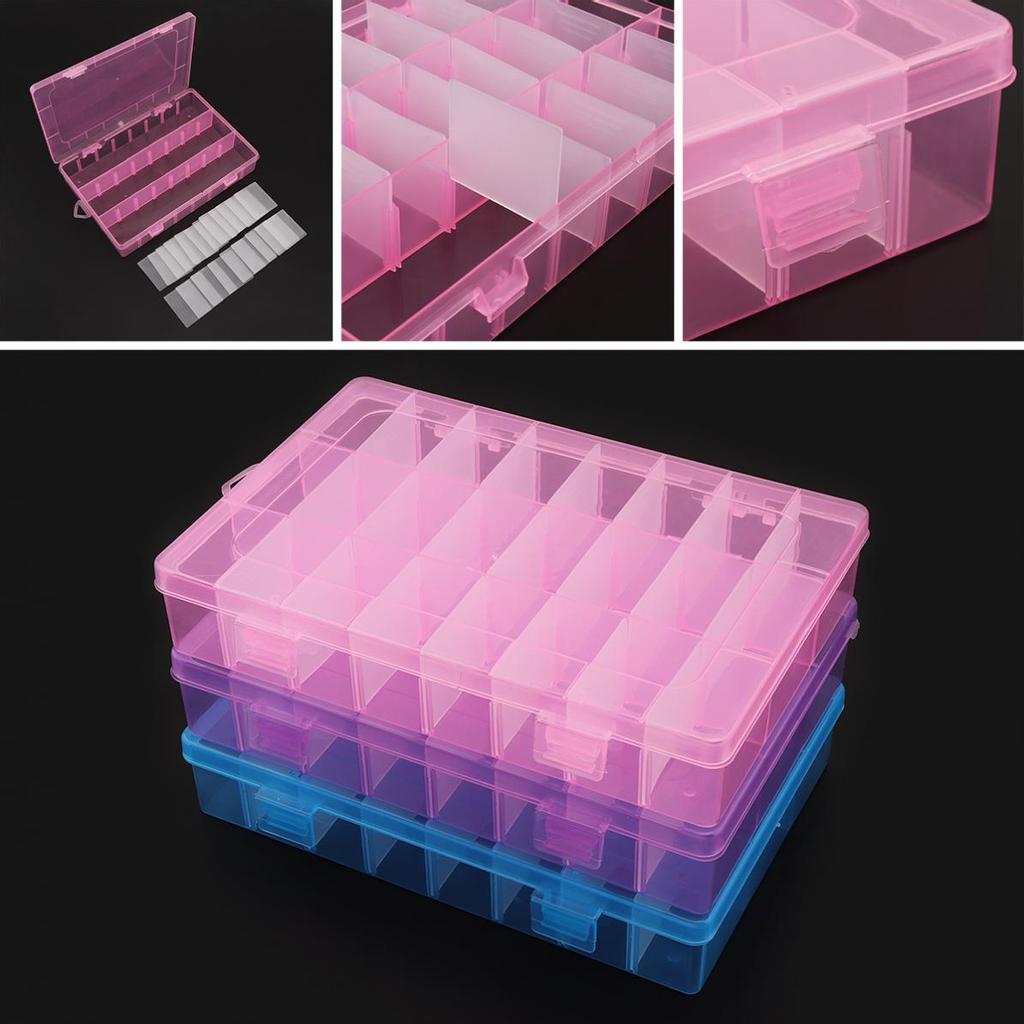 Buy 24 Grid PP Removable Multipurpose Organizer Container Storage Box Fit at affordable prices
