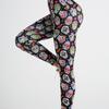 New Women's Skull Print Yoga Pants High Waist Exercise Fitness Pants Exercise Yoga Women