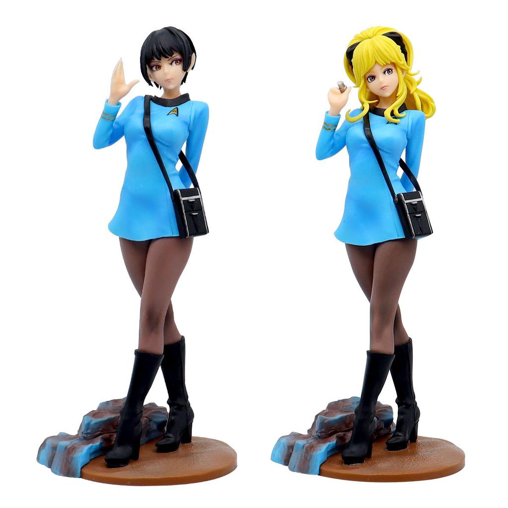 Anime Star Trek Bishoujo Medical Officer Girl Figure Command/Vulcan Science Action Figure Model Collection Doll Toy