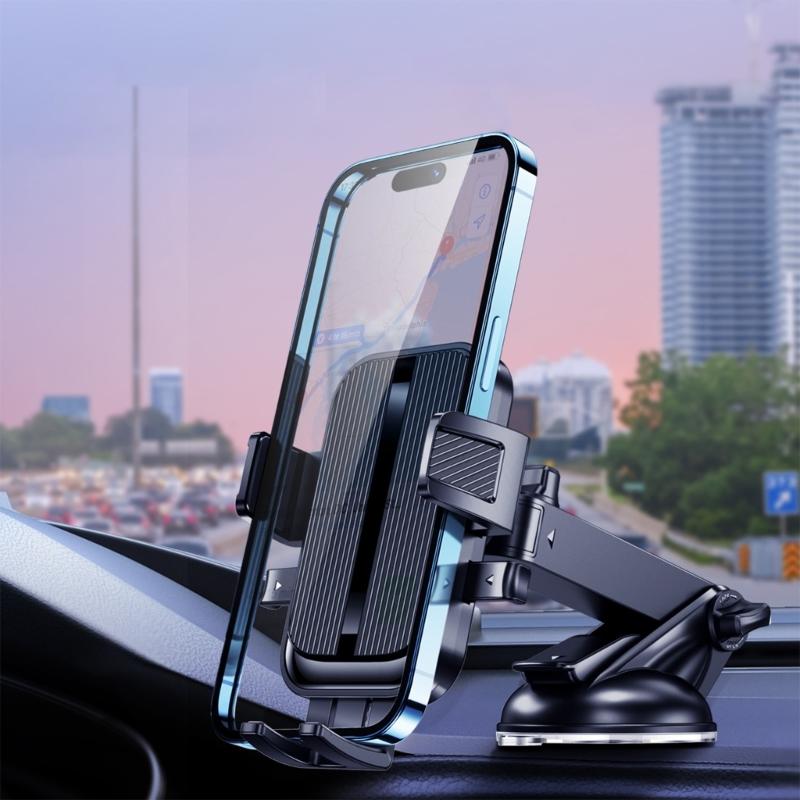 Car Phone Mount Clip On Design 360 Rotation Air Outlet Mobile Holder For 4.7-7.2inch Smartphones Mobile Device