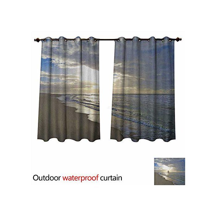 Rideaux Étanches - Anshesix - Nature Outdoor - Poche De Tige - Géométrique - W120" X L72"