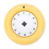 Kitchen Visual Timer Magnetic Visual Cooking Mechanical Timer with Loud Alarm for Nap Alarm Study Reminder Creamy Yellow