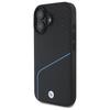 BMW Bmhmp16S23Rdclk Iphone 16 6.1       Czarny/Black Hardcase Sign Skóra Teksturowana I Linia Magsafe