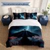 Batman 3‑Piece Bedding Set Soft Microfiber Duvet Cover Pillowcases Comfortable Bed Linen for Bedroom Decoration