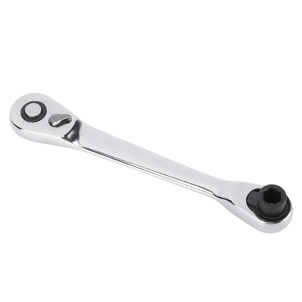130mm Mini Double Headed Ratchet Wrench Chrome Vanadium Steel 1 4 Inch Drive 72 Tooth Reversible Ratchet Wrench for