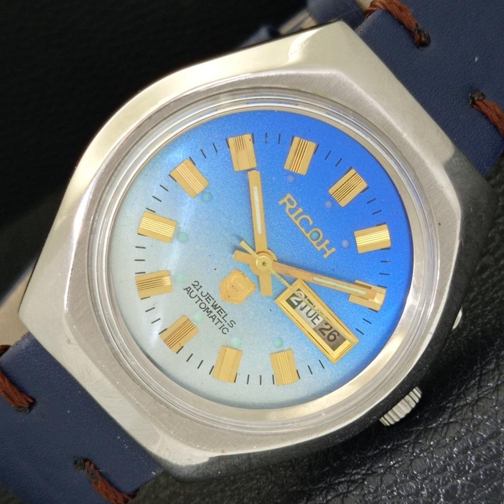 

ВИНТАЖНЫЕ АВТОМАТИЧЕСКИЕ ЧАСЫ RICOH R31 ЯПОНИЯ МУЖСКИЕ ОРИГИНАЛЬНЫЙ ЦИФЕРБЛАТ a500618-5 R153-a500618