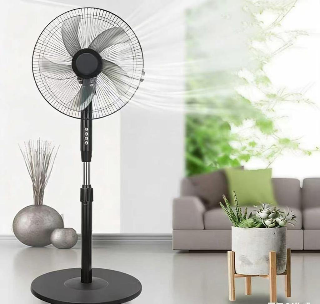 Remote Control Oscillating Floor Fan - Energy-Saving, Powerful Wind, Timer, Suitable for Dormitory & Bedroom