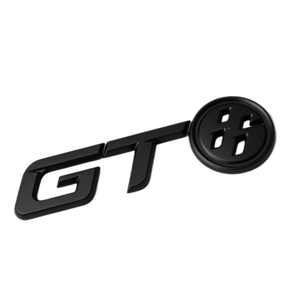 1Pc 3D Metal GT Logo Car Hood Fender Trunk Rear Bonnet Nameplate Decal Emblem Badge Sticker