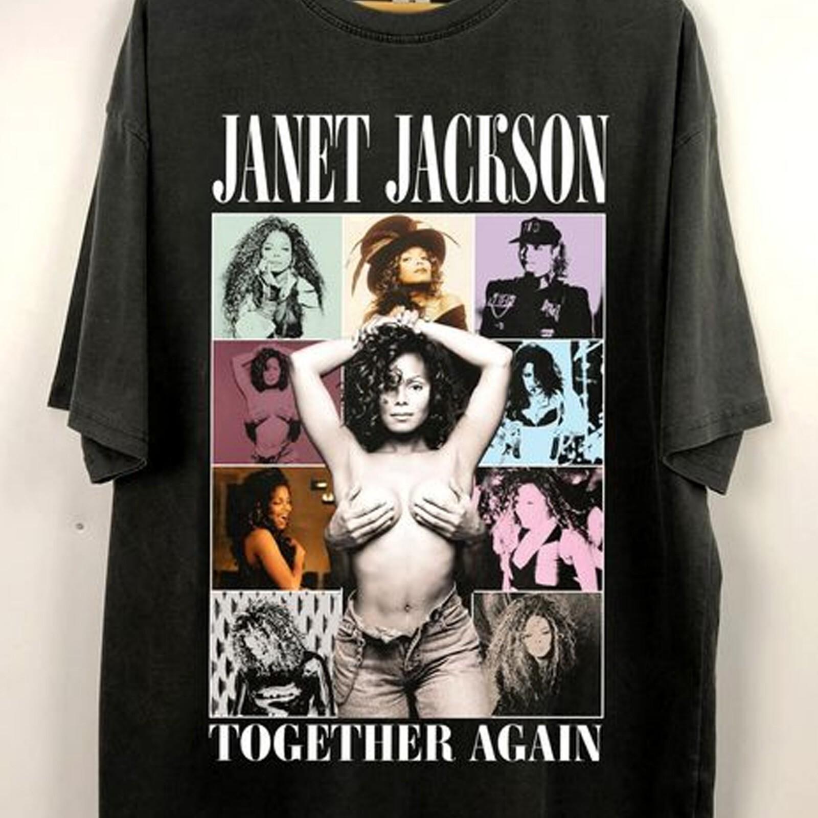 Hot Janet Jackson TOGETHER AGAIN New Rare Unisex Shirt XXXL