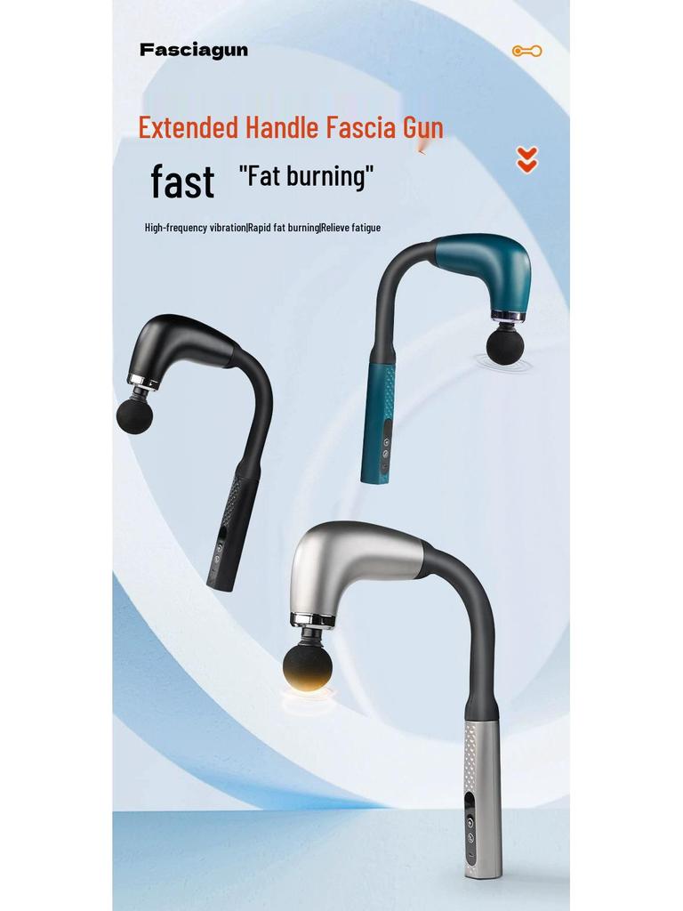 U-Shaped Electric Massage Gun with Silent Operation & LCD for Muscle Relaxation and Fitness