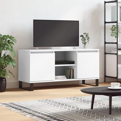 Vidaxl TV Cabinet, White, 104X35X50 Cm, Wood-Based Material
