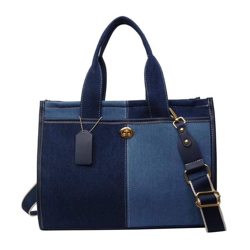 Fashionable womens bag, denim bags, big volume jean bags,Tote bag
