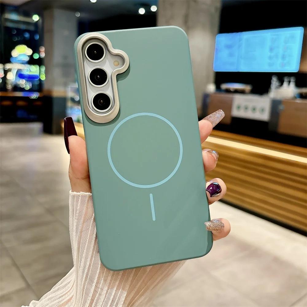 Hard PC Phone Case For Samsung Galaxy A56 A55 A54 A53 A52 A36 A35 A34 A25 A24 A23 A17 A16 A15 A13 Magsafe Wireless Charge Cover