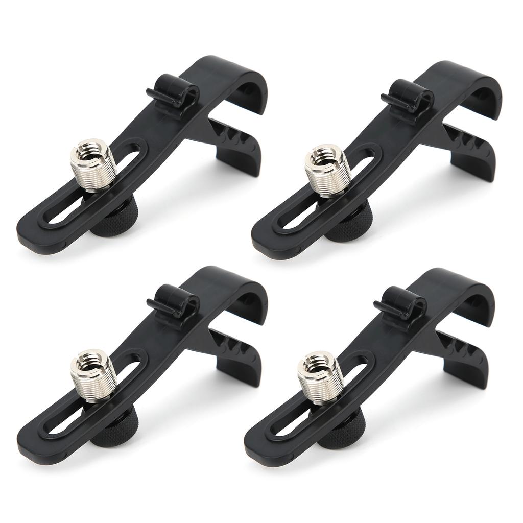 4Pcs Drum Microphone Clip Shockproof Securing Clamp Holder Musical Instrument Supplies