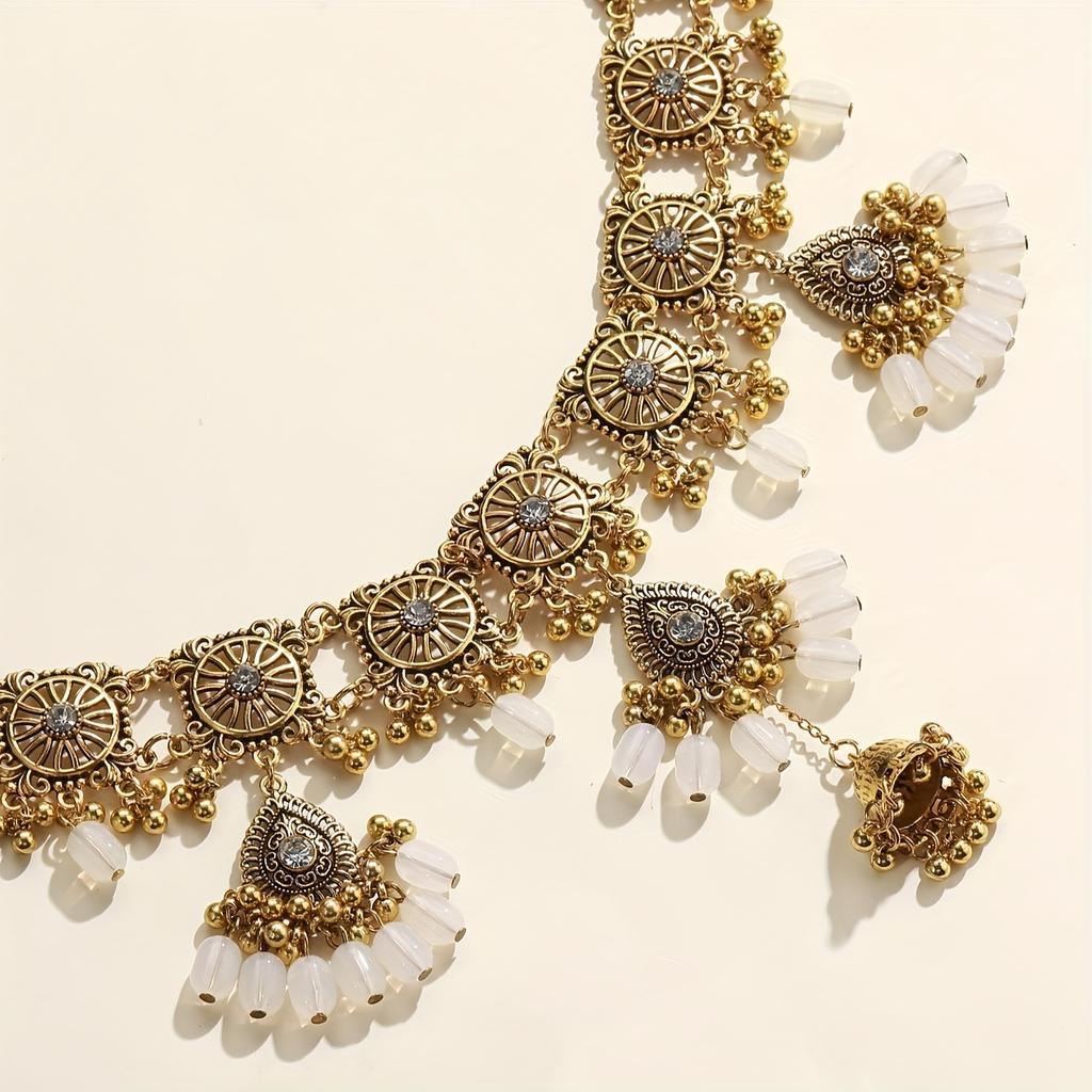 1pcs Bohemian Fashion Multi Colored Tassel Belt, Elegant and Durable Gold Decoration, Layered Tassel Design, Daily Stage and Festival Accessories