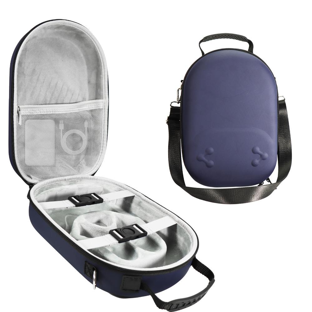 

Shockproof VR Glasses Storage Bag EVA Shoulder Strap Protective Box Portable Large Capacity Suitcase for Meta Quest 3S/3 Headset синій