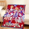 Anime Cute Manga O-oshi No Ko Fanart Flannel Soft Warm Plush Blanket Sofa Living Room Pet Hogar Bedroom Gift Home Car Portable