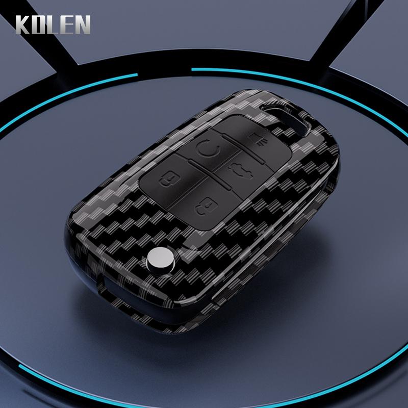 Abs Carbon Fiber Car Key Case Cover For Chevrolet Cruze Aveo Trax Sail Malibu Captiva Opel Vauxhall Astra J Corsa Insignia Mokka