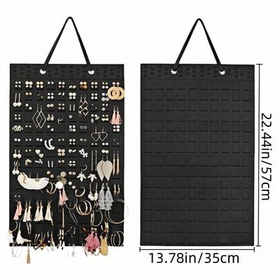 1 szt. Wisząca na ścianie ekspozycja na broszki, przechowywanie, wisząca tablica, uchwyt na przypinki, organizer do zawieszania naszyjników i kolczyków
