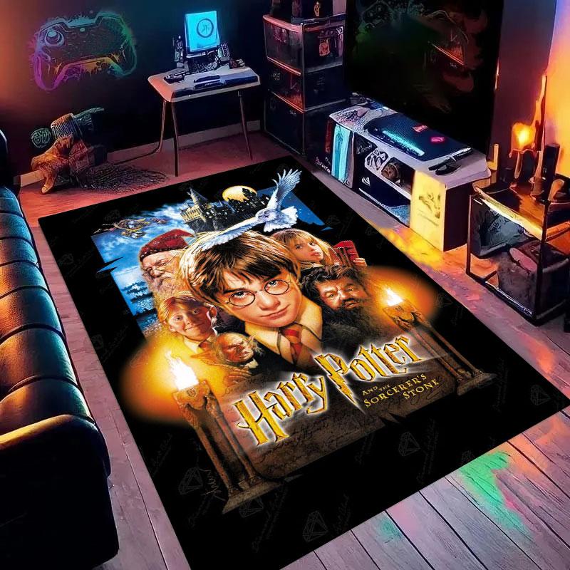 

Harry Potter Group Photo Pattern Rug - Non-slip Kitchen Mat, Outdoor Rug, Home and Bedroom Decor, Yoga Mat, Birthday Gift. 60x90cm