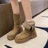 Thick-soled medium tube Martin boots women's new retro two-wear casual short boots western cowboy boots