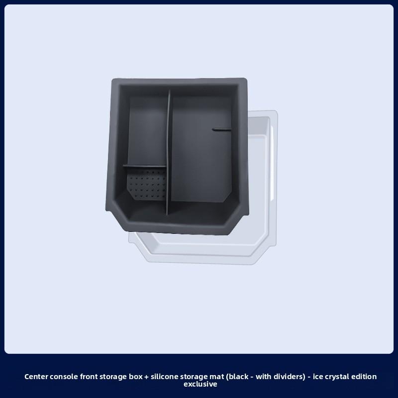 Car Sticker For Tesla Model 3 Highland Model Y Central Control Armrest Box Silicone Storage Front and Rear Storage Small Ice Box
