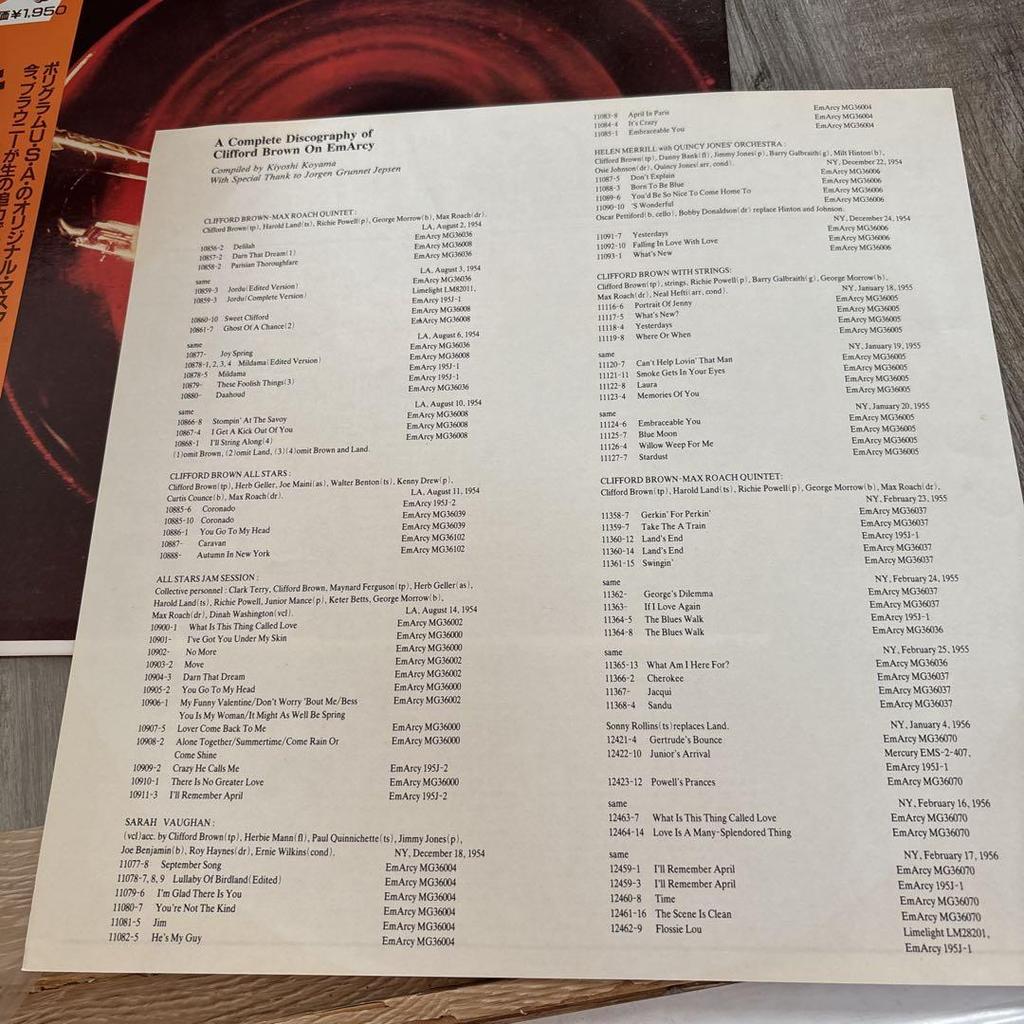 [GEBRAUCHT] CLIFORD BROWN ALL STARS CARAVAN PLATTE