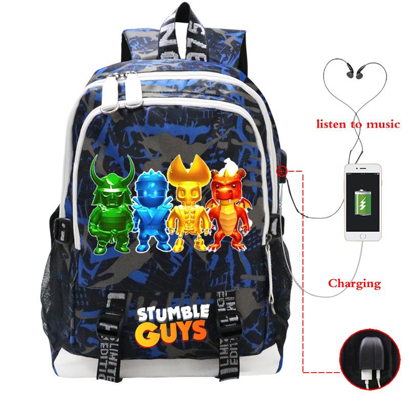 Crash Party Stumble Guys game merchandise junior high school high school high capacity backpack travel bag mountaineering bag