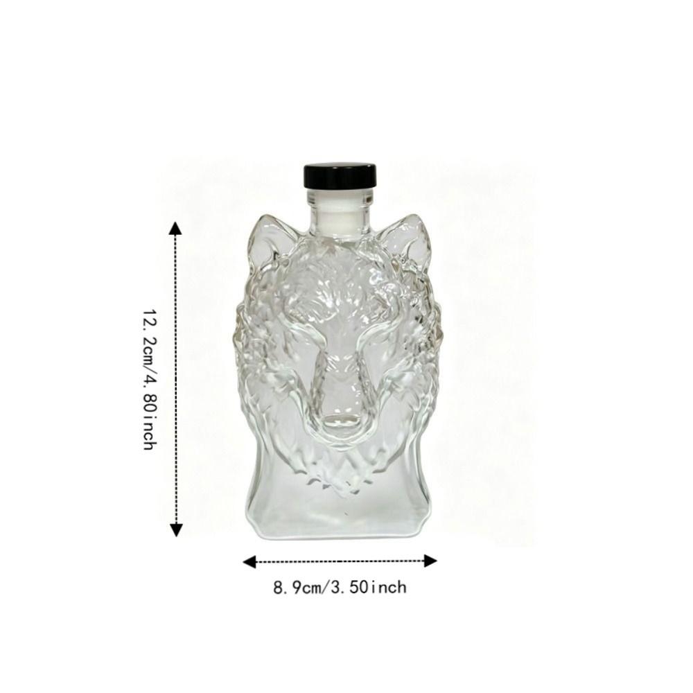 Corrosion-resistant Wolf Head Shape Wine Bottle Leak-Proof Wine Decanter Father's Gift