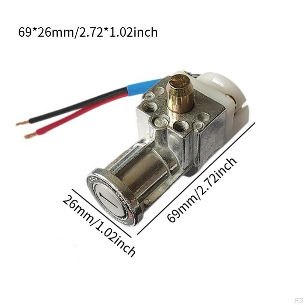 Electric Bicycle Li Battery Box Lock Bigger Head Type Easy Installation with 2 Keys Sturdy