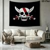 One Piece Logo Wall Tapestry Aesthetic Wall Hanging Printed Fabric Blanket Decorative Tapestries For Bedroom Living Room Home Decor