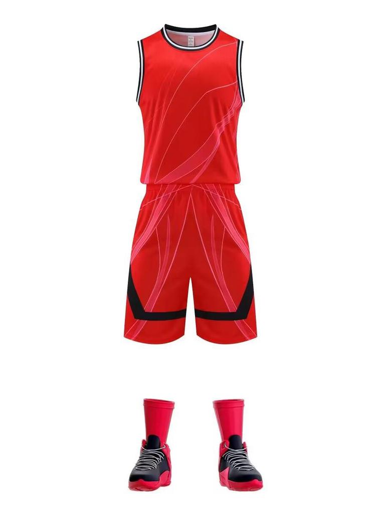 Men's Quick-Dry Breathable Basketball Team Uniform Set