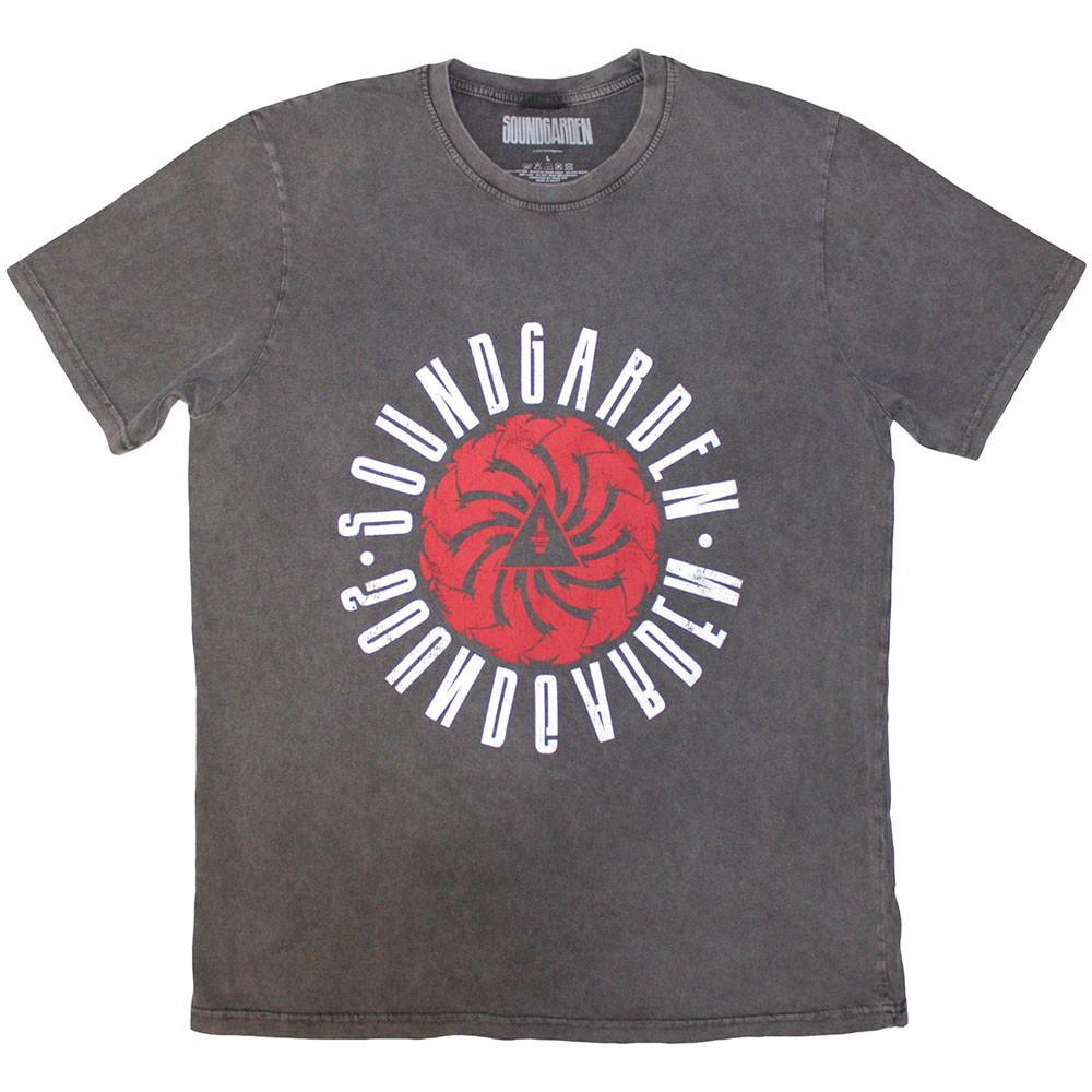 Soundgarden - Circle Logo - Charcoal Grey Stone Wash t-shirt Unisex T-Shirt S