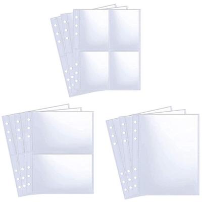 Carpeta de Tarjetas Fotográficas con Múltiples Bolsillos Tamaño A5 Página Interior Carpeta de Tarjetas Fotográficas Kpop Fundas para Tarjetas Fotográficas