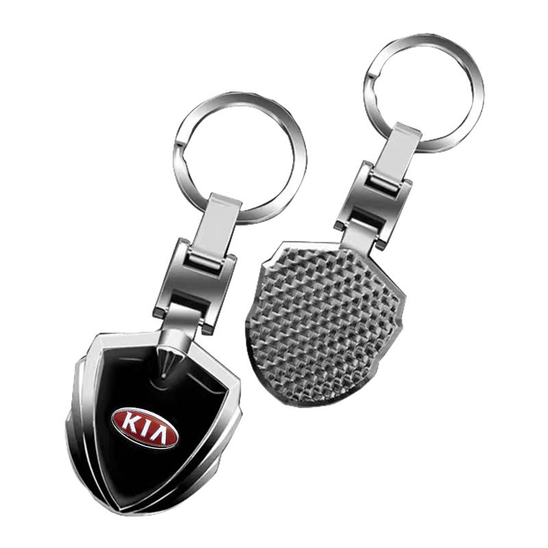 1Pcs Fashion 3D Metal Key Rings Car Logo Emblems Keychain Accessories For KIA Ceed Sportage Rio K5 Optima Cerato Proceed Venga Sedona Forte