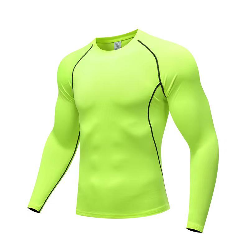 Men's Pro High-Elastic Sports Tights and Quick-Drying T-Shirts for Running, Fitness, Basketball, and Training