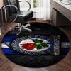 1PC round rug Rovers Crest Football Club Printed Round Area Rug ,Rug For Home Office, Round Chair Rug, Decorative Carpet Fan gifts Christmas gift