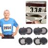 Pack of 4 Pair Sports Bib Clip Quick Magnetic Fastener Lightweight Number Holder For Track Field Competition