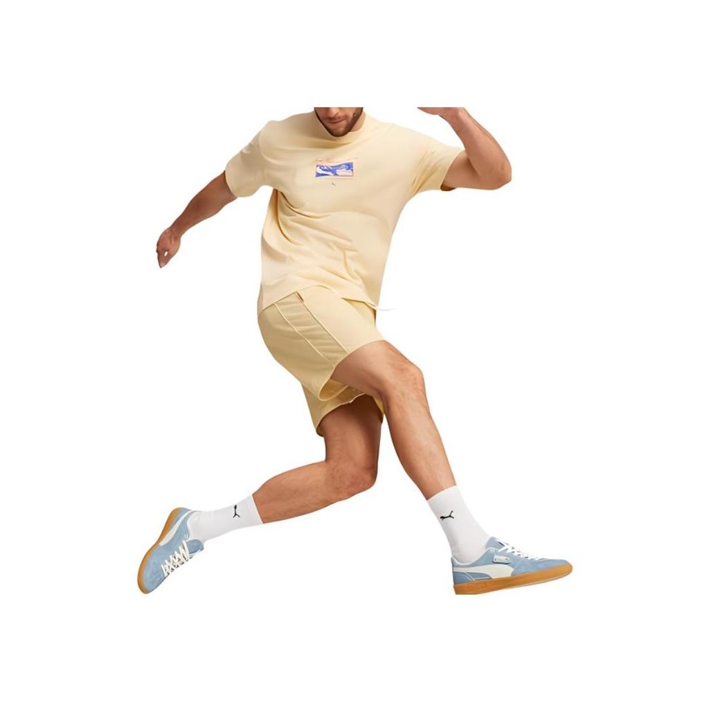 Puma Mmq Seersucker Shorts Men Shorts Chamomile 624018-66