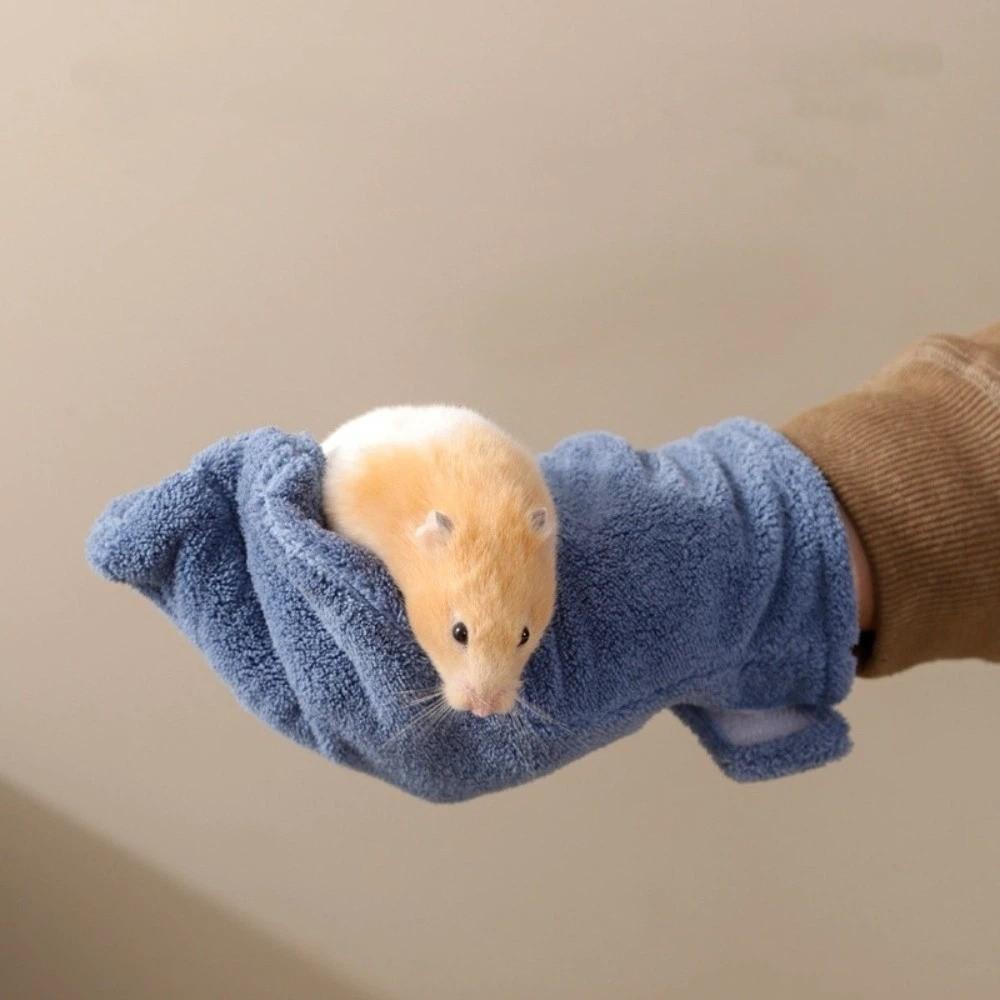 Soft Anti-Bite Gloves Bite Resistant Hamster Calming Glove Pet Interactive Gloves  Pet Care