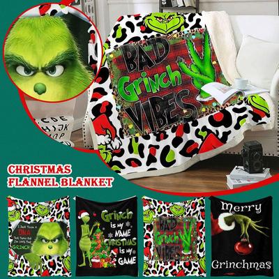 Weihnachtsdeckenbezug, weiche und bequeme Flanelldecke aus Plüschwolle