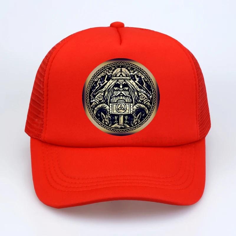 Viking OdinS Wolf Vantage Rune Rune Baseball Cap Celtic Knot Art Norse hip hop cap fashion summer Unisex mesh snapback hats