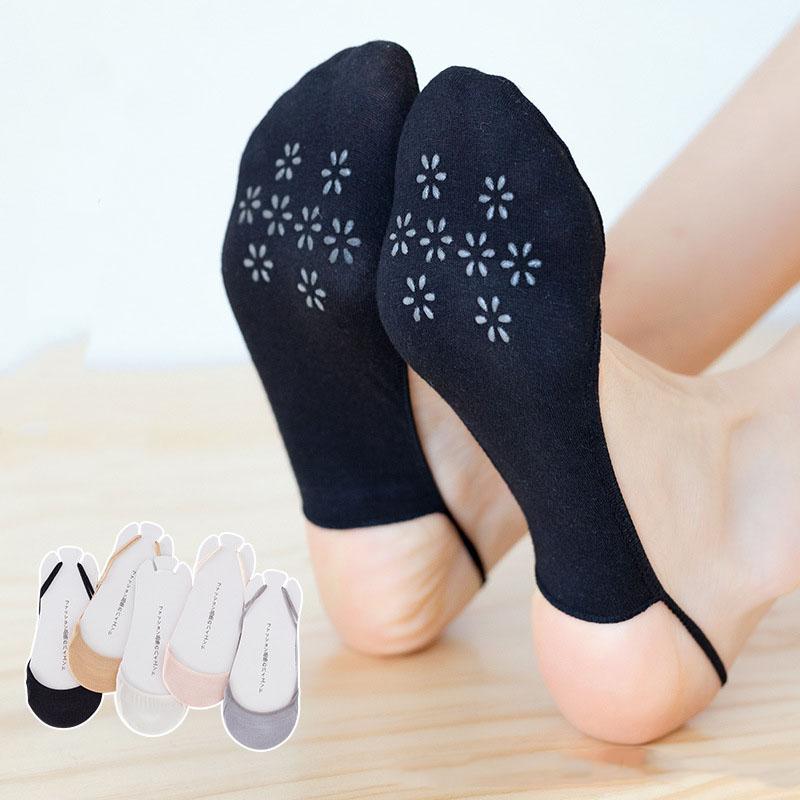 Half-length Suspender Stockings Anti-slip High-heel Socks Low-cut Women's Socks Front-foot Flat Cotton Socks