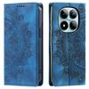 Embossed Flower Magnetic Cards Solt Wallet Leather Case For Xiaomi Redmi Note 15 Pro Plus 14 13 12 11 14C13C RFID Flip Cover