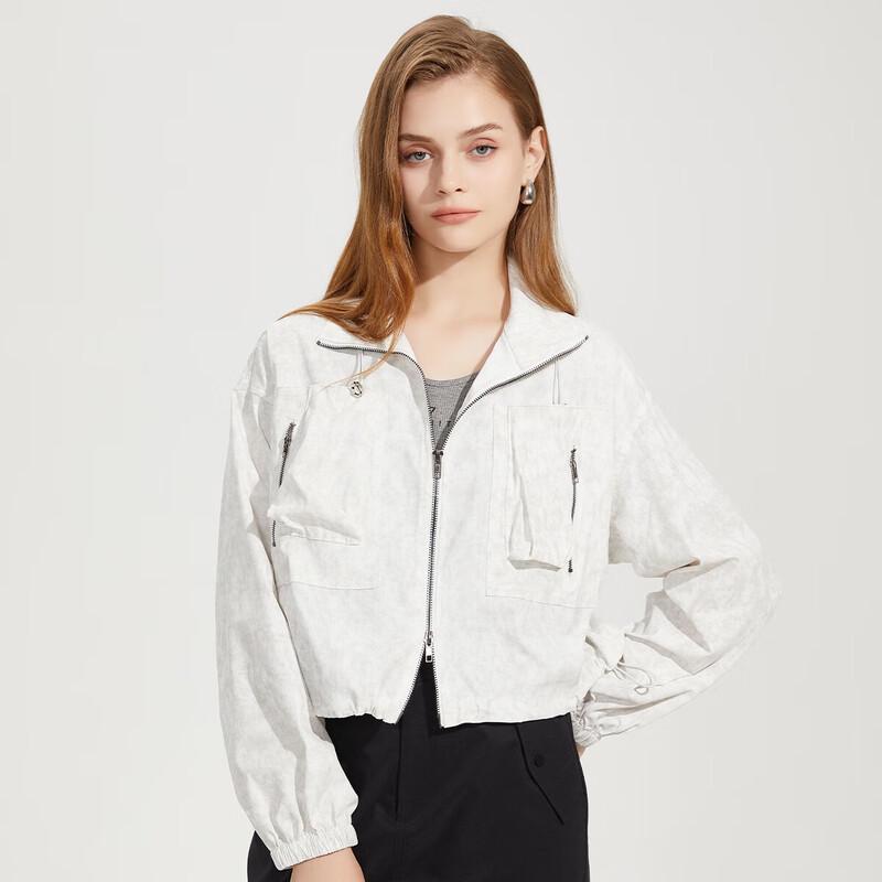 

Women s Stylish Biker Long Sleeve Short Jacket S